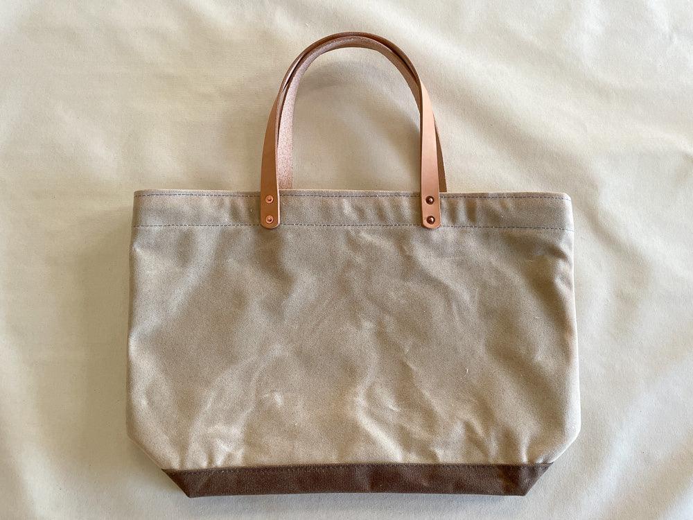 Tote Bag: Waxed Canvas- Lined (Large)
